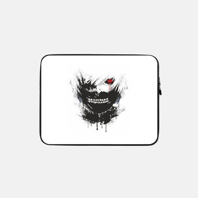 Tokyo Ink-none zippered laptop sleeve-Dracortis