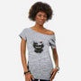 Tokyo Ink-womens off shoulder tee-Dracortis