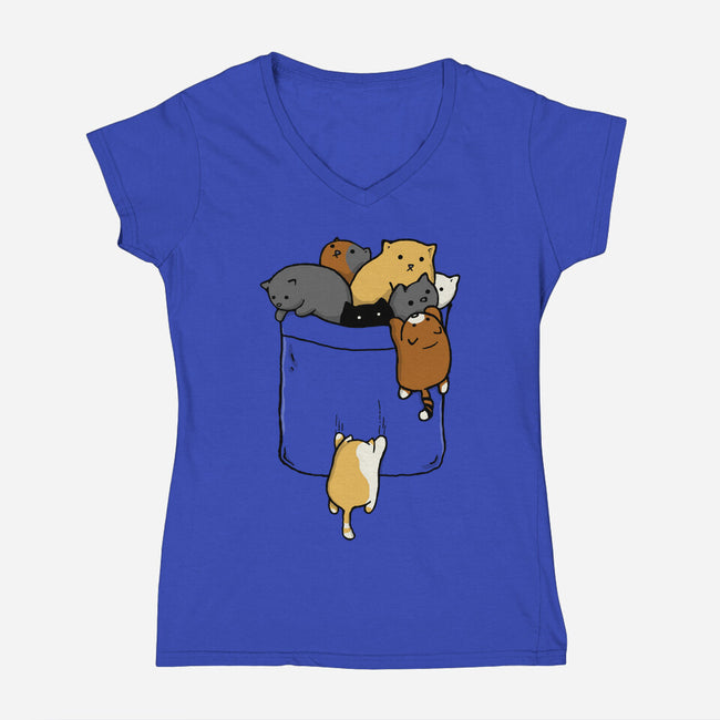Too Cute-womens v-neck tee-Crumblin' Cookie