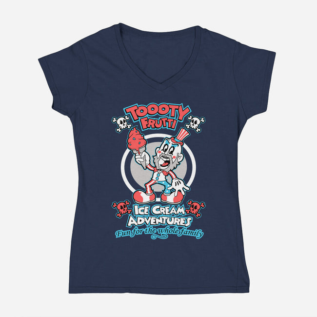 Toooty Frutti-womens v-neck tee-JakGibberish