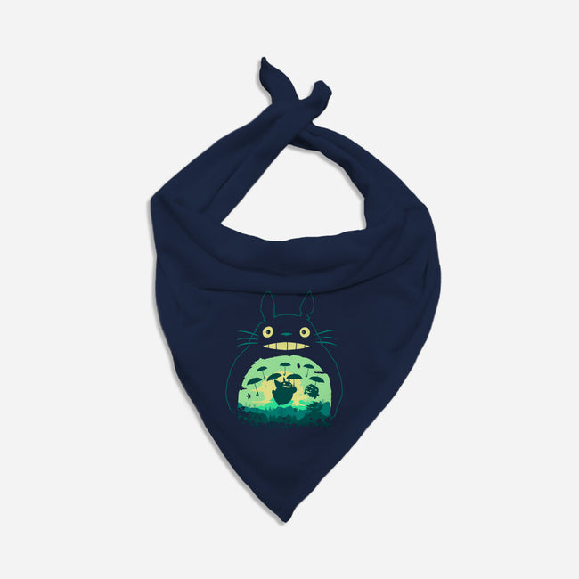 Totoro and His Umbrella-cat bandana pet collar-Arashi-Yuka
