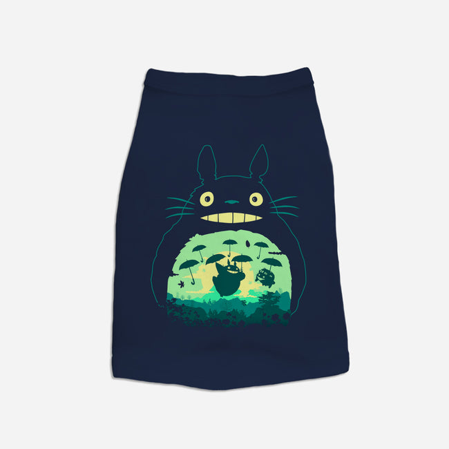 Totoro and His Umbrella-cat basic pet tank-Arashi-Yuka