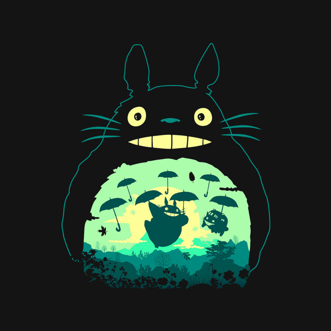 Totoro and His Umbrella-none outdoor rug-Arashi-Yuka