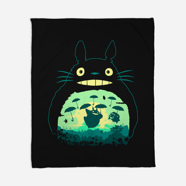 Totoro and His Umbrella-none fleece blanket-Arashi-Yuka