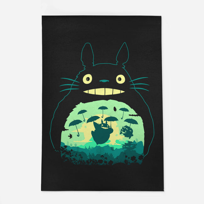 Totoro and His Umbrella-none outdoor rug-Arashi-Yuka