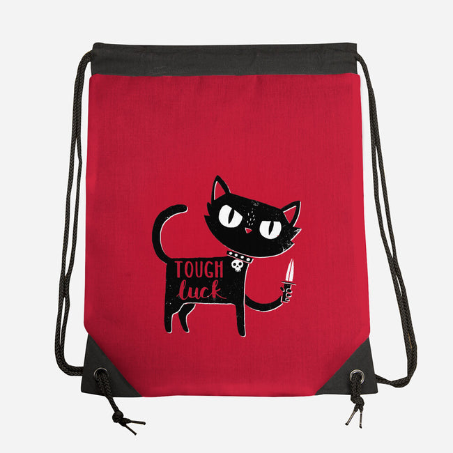Tough Luck-none drawstring bag-DinoMike