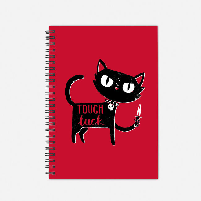 Tough Luck-none dot grid notebook-DinoMike