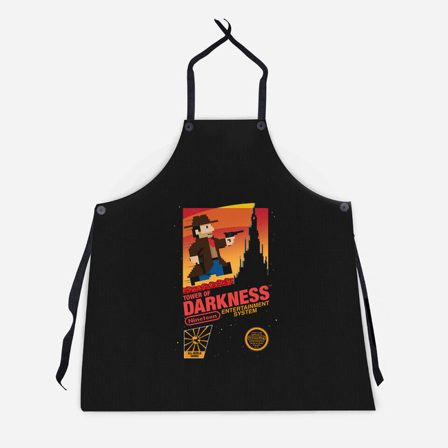 Tower of Darkness-unisex kitchen apron-mikehandyart