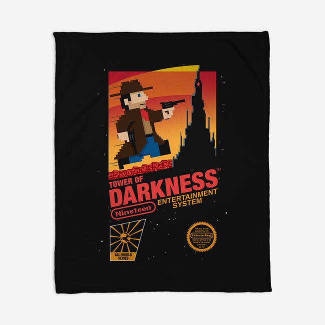 Tower of Darkness-none fleece blanket-mikehandyart