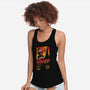 Tower of Darkness-womens racerback tank-mikehandyart