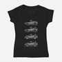 Transport Through Time-womens v-neck tee-mauru