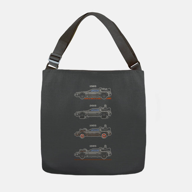 Transport Through Time-none adjustable tote-mauru