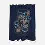 Trapped-none polyester shower curtain-DiegoSpezzoni