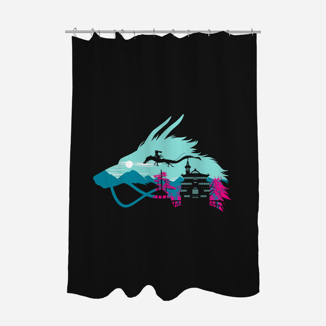 Traveling on my Dragon-none polyester shower curtain-albertocubatas