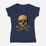 Treasure Map-womens v-neck tee-tobefonseca
