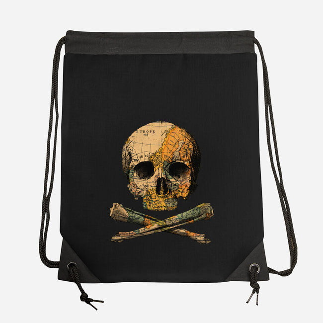 Treasure Map-none drawstring bag-tobefonseca