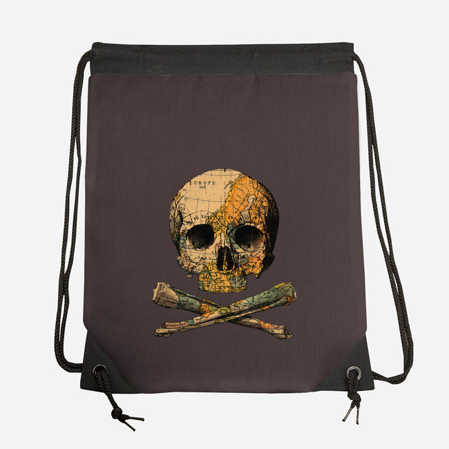 Treasure Map-none drawstring bag-tobefonseca