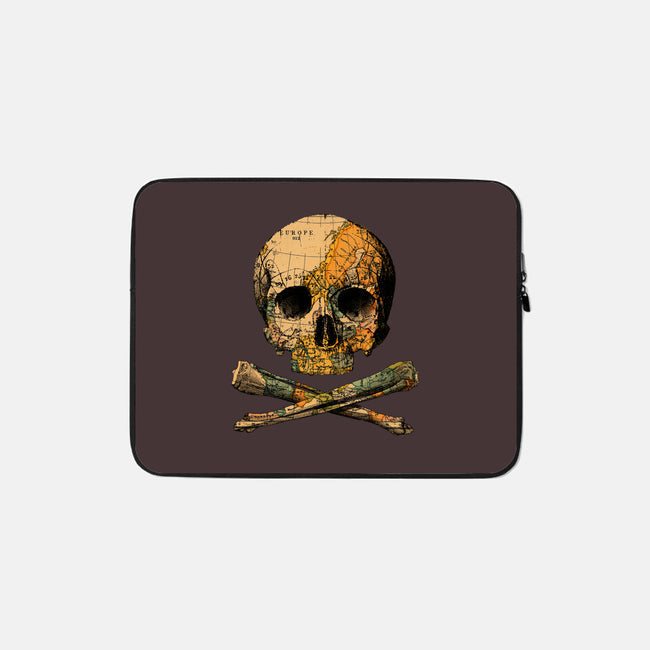 Treasure Map-none zippered laptop sleeve-tobefonseca