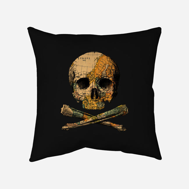 Treasure Map-none removable cover w insert throw pillow-tobefonseca