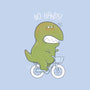 T-Rex Tries Biking-youth crew neck sweatshirt-queenmob