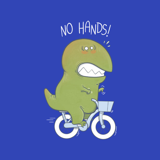 T-Rex Tries Biking-none removable cover w insert throw pillow-queenmob