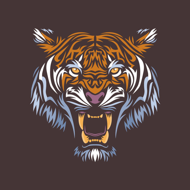 Tribal Face Tiger-none glossy sticker-albertocubatas