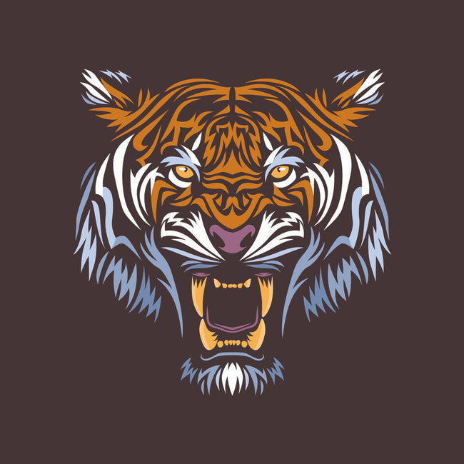 Tribal Face Tiger-none drawstring bag-albertocubatas