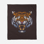 Tribal Face Tiger-none fleece blanket-albertocubatas