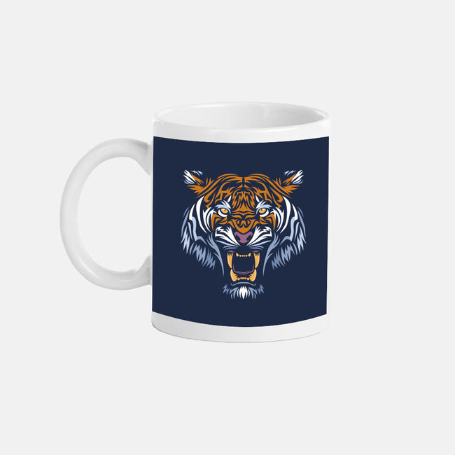 Tribal Face Tiger-none glossy mug-albertocubatas