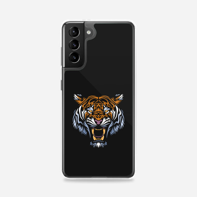 Tribal Face Tiger-samsung snap phone case-albertocubatas