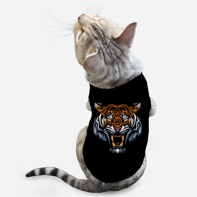 Tribal Face Tiger-cat basic pet tank-albertocubatas