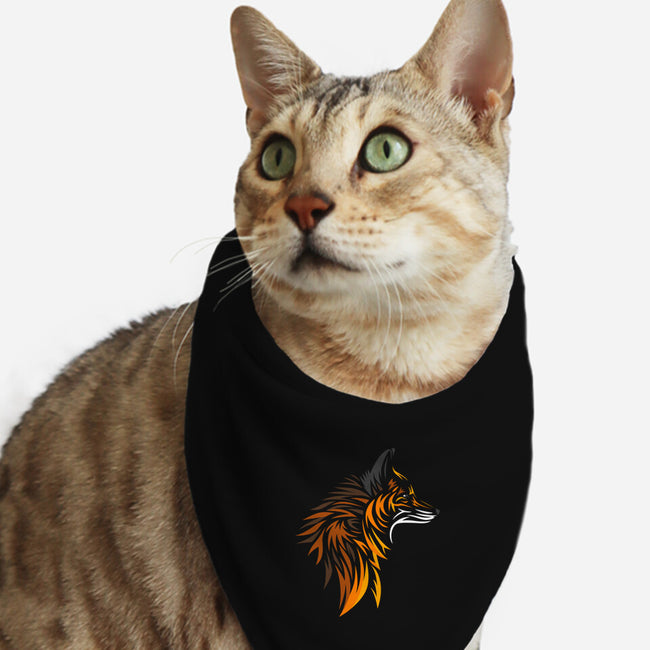 Tribal Fox-cat bandana pet collar-albertocubatas