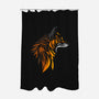 Tribal Fox-none polyester shower curtain-albertocubatas