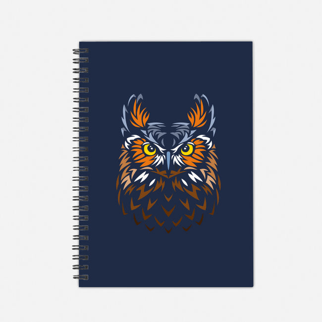 Tribal Owl-none dot grid notebook-albertocubatas