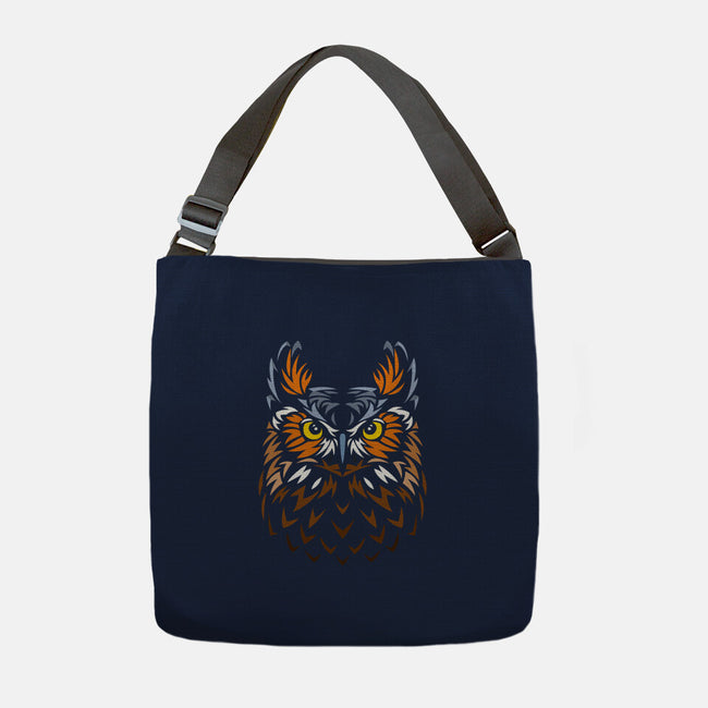Tribal Owl-none adjustable tote-albertocubatas
