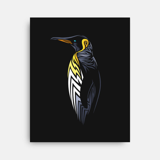 Tribal Penguin-none stretched canvas-albertocubatas