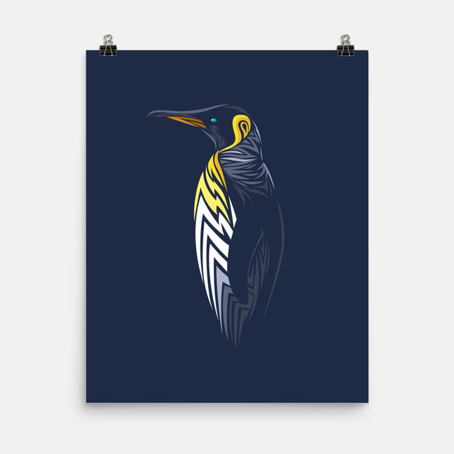 Tribal Penguin-none matte poster-albertocubatas