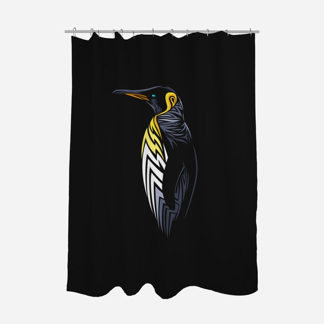 Tribal Penguin-none polyester shower curtain-albertocubatas