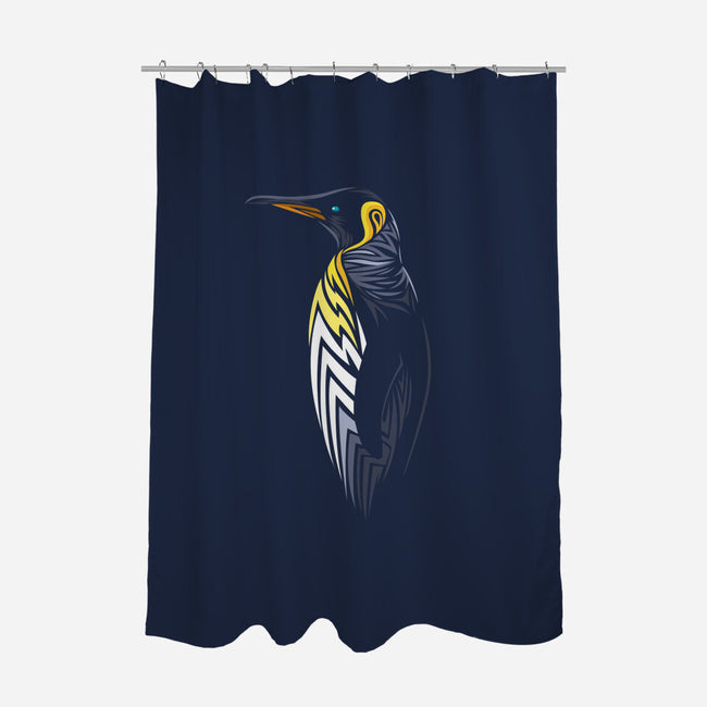 Tribal Penguin-none polyester shower curtain-albertocubatas
