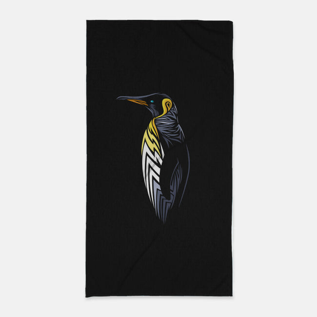 Tribal Penguin-none beach towel-albertocubatas