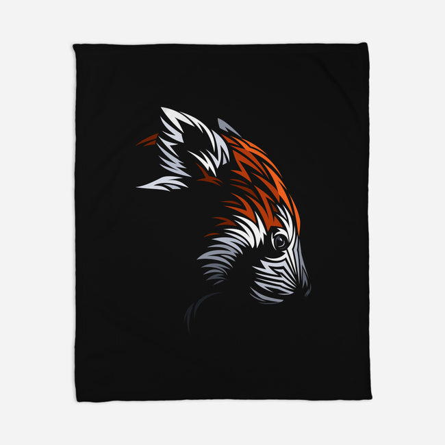 Tribal Red Panda-none fleece blanket-albertocubatas