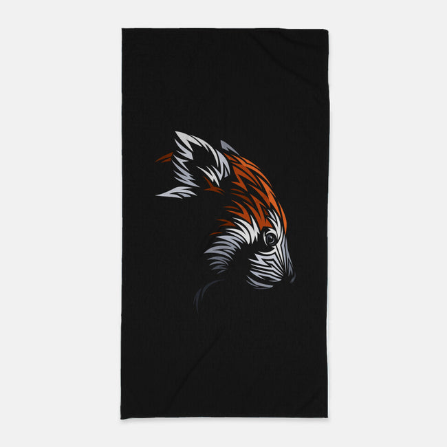 Tribal Red Panda-none beach towel-albertocubatas