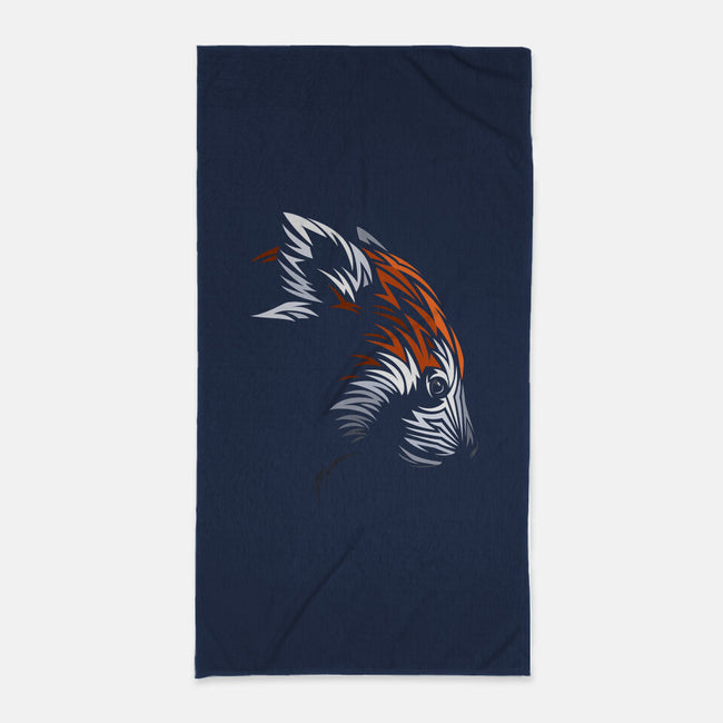 Tribal Red Panda-none beach towel-albertocubatas
