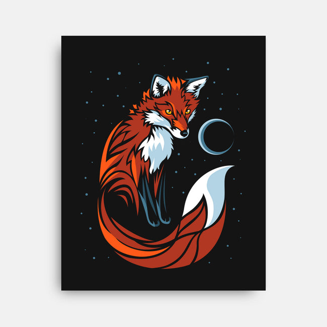 Tribal Tail Fox-none stretched canvas-albertocubatas