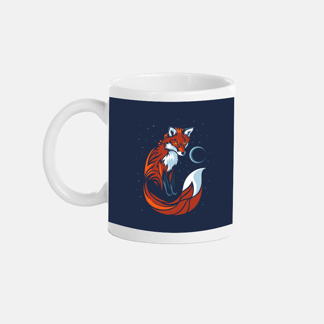 Tribal Tail Fox-none glossy mug-albertocubatas