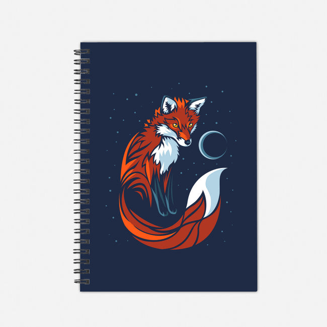 Tribal Tail Fox-none dot grid notebook-albertocubatas