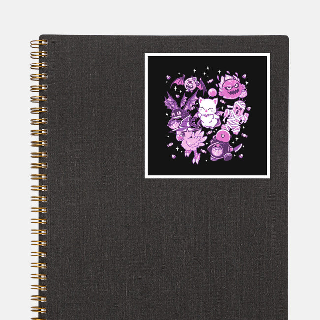 Trick or Treaters-none glossy sticker-PixelEyeBat