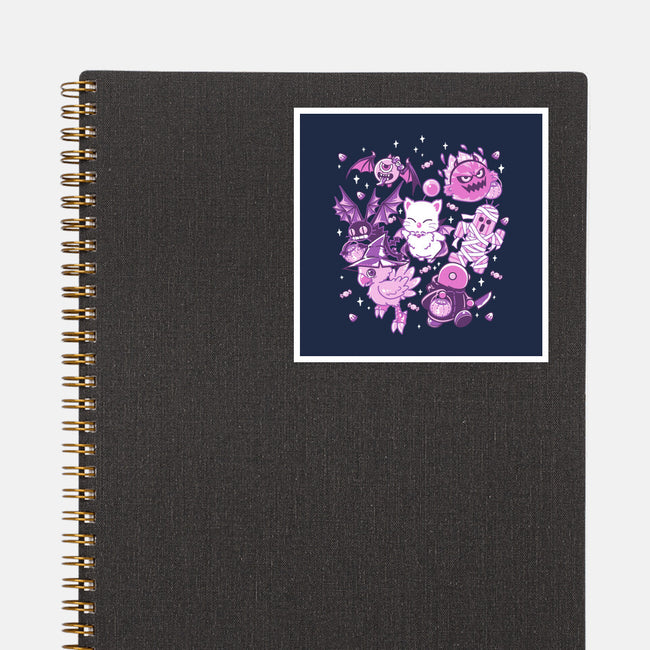 Trick or Treaters-none glossy sticker-PixelEyeBat