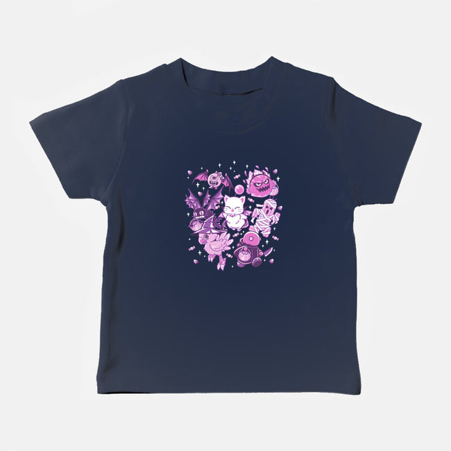 Trick or Treaters-baby basic tee-PixelEyeBat