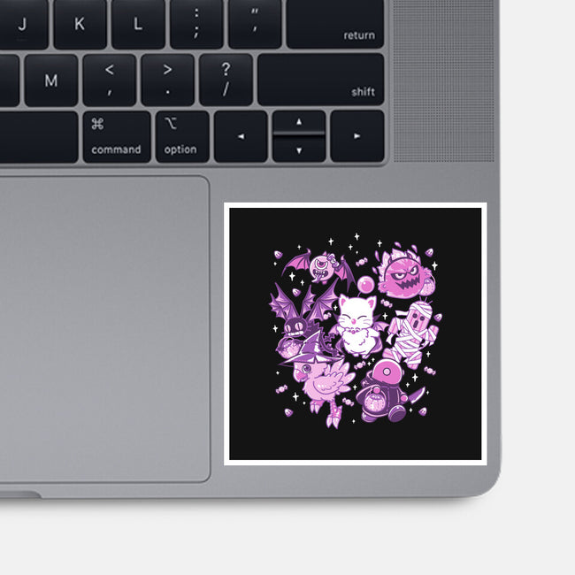 Trick or Treaters-none glossy sticker-PixelEyeBat